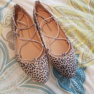 Lucky Brand leopard flats
